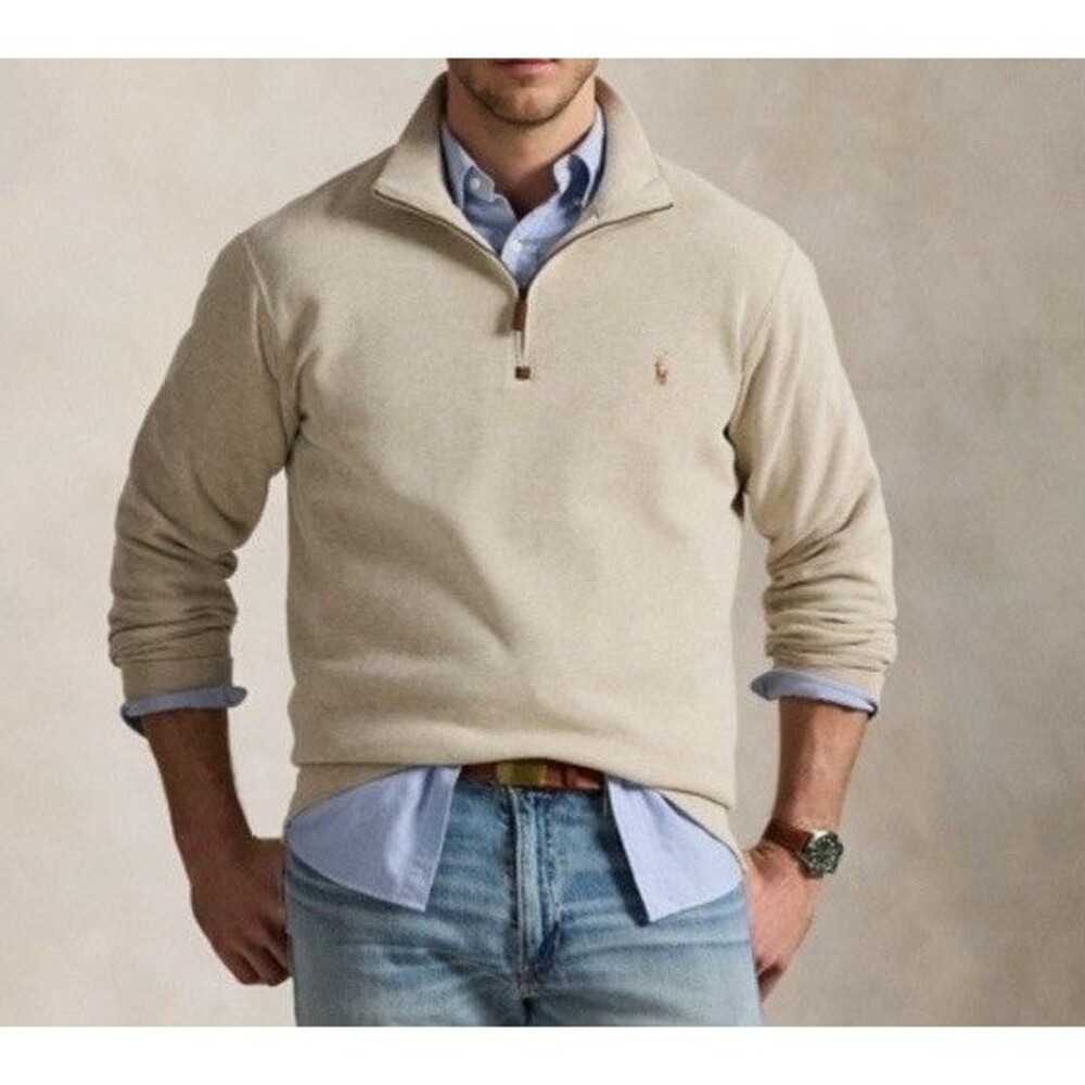 Polo Ralph Lauren Estate-Rib Quarter-Zip Pullover Sweater Size: XXL